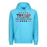 Ocean Blue donald trump 2024 take america back election Premium Hoodie - artisFamous