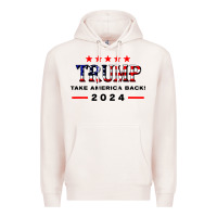Pale Pink donald trump 2024 take america back election Premium Hoodie - artisFamous