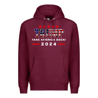 Burgundy donald trump 2024 take america back election Premium Hoodie - artisFamous