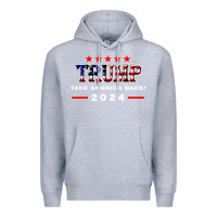 Heather Grey donald trump 2024 take america back election Premium Hoodie - artisFamous