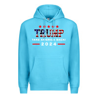 Ocean Blue donald trump 2024 take america back election Premium Hoodie - artisFamous