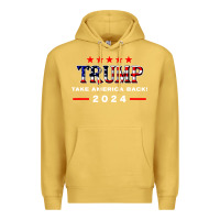 Antique Gold donald trump 2024 take america back election Premium Hoodie - artisFamous
