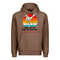 Chestnut karate girl kick Premium Hoodie - artisFamous