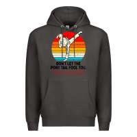 Smoke karate girl kick Premium Hoodie - artisFamous