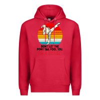 Cardinal karate girl kick Premium Hoodie - artisFamous