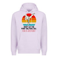 Lilac karate girl kick Premium Hoodie - artisFamous