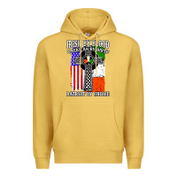 Antique Gold irish by blood american Premium Hoodie - artisFamous