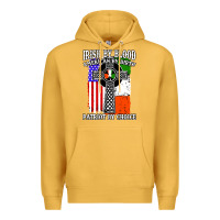 Mustard irish by blood american Premium Hoodie - artisFamous