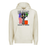 Oatmeal Heather irish by blood american Premium Hoodie - artisFamous
