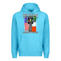 Ocean Blue irish by blood american Premium Hoodie - artisFamous