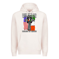 Pale Pink irish by blood american Premium Hoodie - artisFamous