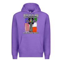 Irish By Blood American Premium Hoodie | Teevron