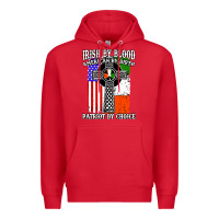 Red irish by blood american Premium Hoodie - artisFamous