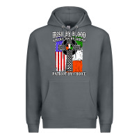Rock irish by blood american Premium Hoodie - artisFamous