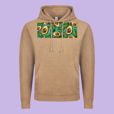 Avacado With Turquoise And Leopard Background 11 Oz Mug Vintage Hoodie Designed By Barkaloodesign