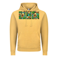 Vintage Mustard avacado with turquoise and leopard background 11 oz mug Vintage Hoodie - BarkalooDesign
