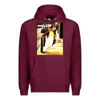 Burgundy jonathan bailey dancing Premium Hoodie - artisFamous