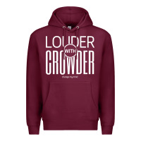 Burgundy louder with crowder Premium Hoodie - artisFamous