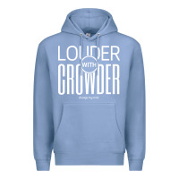 Colony Blue louder with crowder Premium Hoodie - artisFamous