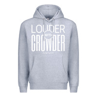 Heather Grey louder with crowder Premium Hoodie - artisFamous