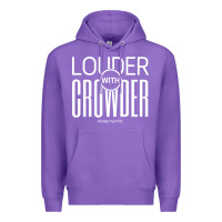 Purple louder with crowder Premium Hoodie - artisFamous