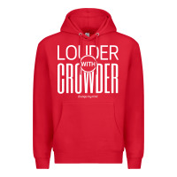 Red louder with crowder Premium Hoodie - artisFamous