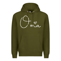 Army Green oma gift for women mother's day gifts for grandma t shirt Premium Hoodie - artisFamous
