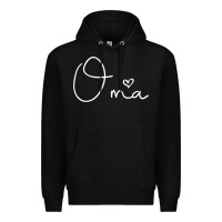Black oma gift for women mother's day gifts for grandma t shirt Premium Hoodie - artisFamous