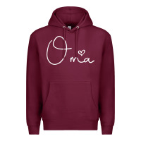 Burgundy oma gift for women mother's day gifts for grandma t shirt Premium Hoodie - artisFamous
