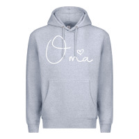 Heather Grey oma gift for women mother's day gifts for grandma t shirt Premium Hoodie - artisFamous