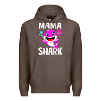 Coffee mama shark doo doo shirt Premium Hoodie - artisFamous