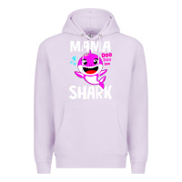 Lilac mama shark doo doo shirt Premium Hoodie - artisFamous