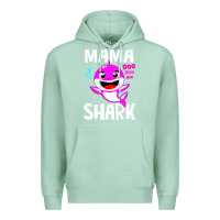 Seafoam mama shark doo doo shirt Premium Hoodie - artisFamous