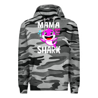Slate Camo mama shark doo doo shirt Premium Hoodie - artisFamous
