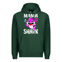 Sports Green mama shark doo doo shirt Premium Hoodie - artisFamous