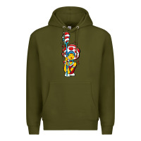 Army Green mushroom Premium Hoodie - artisFamous