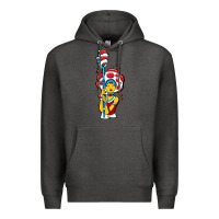 Charcoal Heather mushroom Premium Hoodie - artisFamous