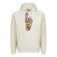 Oatmeal Heather mushroom Premium Hoodie - artisFamous