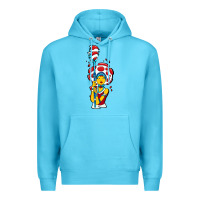 Ocean Blue mushroom Premium Hoodie - artisFamous