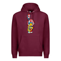 Burgundy mushroom Premium Hoodie - artisFamous