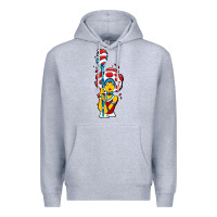 Heather Grey mushroom Premium Hoodie - artisFamous