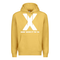 Antique Gold x gon' give it to ya d.m.x t shirt Premium Hoodie - artisFamous