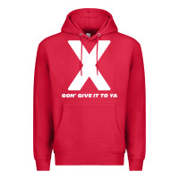 Cardinal x gon' give it to ya d.m.x t shirt Premium Hoodie - artisFamous