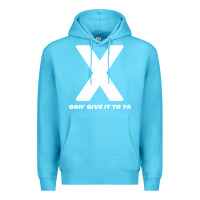 Ocean Blue x gon' give it to ya d.m.x t shirt Premium Hoodie - artisFamous
