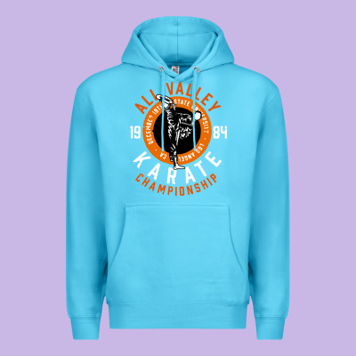 Old School All Valley Karate Championship Retro Premium Hoodie Designed By Artisfamous
