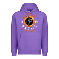 Purple old school all valley karate championship retro Premium Hoodie - artisFamous