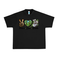 Black peace love koala Urban Heavy Tee - LillyAllenDesigns