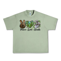Oil Green peace love koala Urban Heavy Tee - LillyAllenDesigns