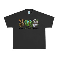 Pigment Black peace love koala Urban Heavy Tee - LillyAllenDesigns