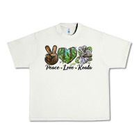 Pistachio peace love koala Urban Heavy Tee - LillyAllenDesigns